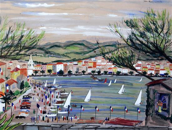 § John Paddy Carstairs (1916-1970) 'The Regatta' 21 x 29in.